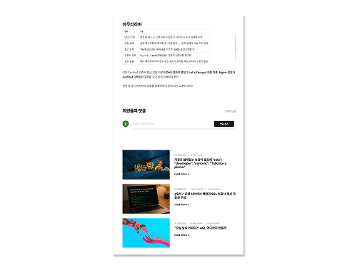 Ghost 블로그 만들고 나서 진행한 자잘한 추가 작업들